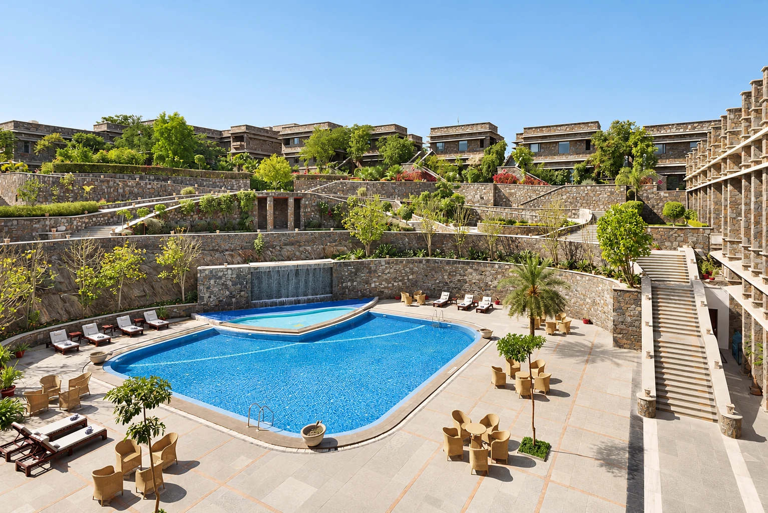 Ramada by Wyndham Udaipur Resort and Spa — daylight architecture and setting