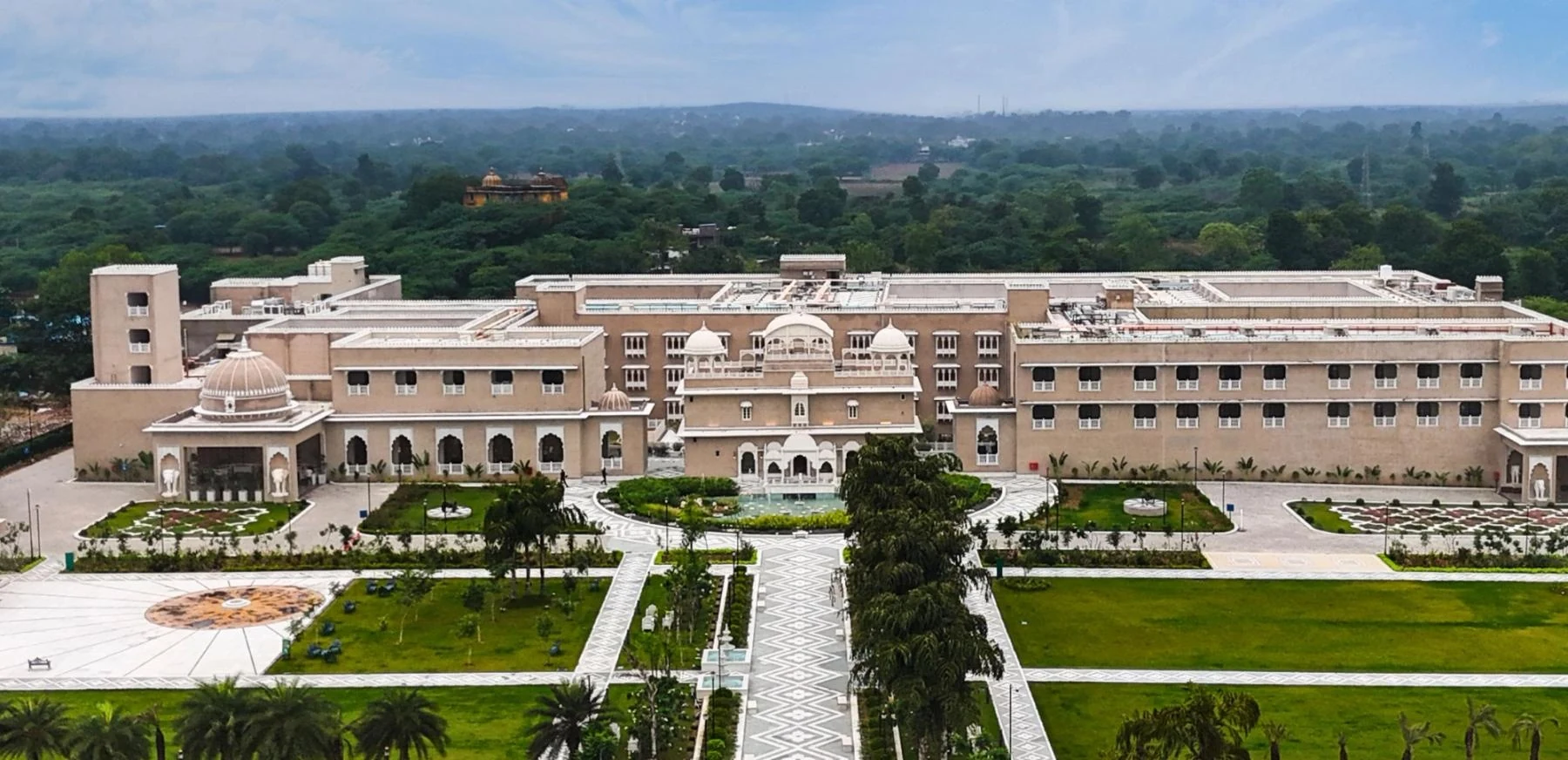 Taj Lalit Bagh — daylight architecture and setting in Udaipur